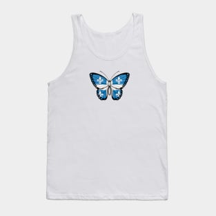 Quebec Flag Butterfly Tank Top